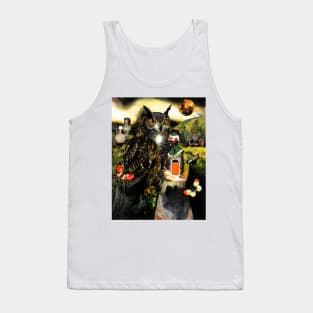 Owl Spirit Animal Guide Magic Goddess God Wisdom Athena Tank Top